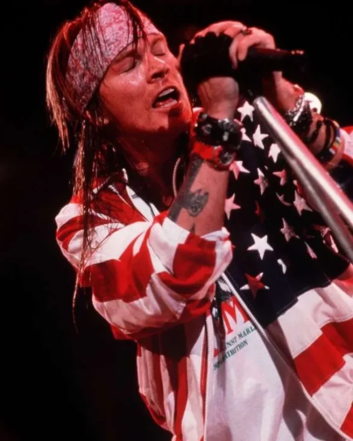 Axl Rose American Flag Jacket | Trendy Leather Jackets