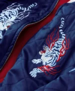 Azuki Twin Tigers Reversible Jacket | Trendy Leather Jackets