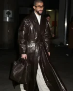 Bad Bunny Met Gala After Party Leather Coat | Trendy Leather Jackets