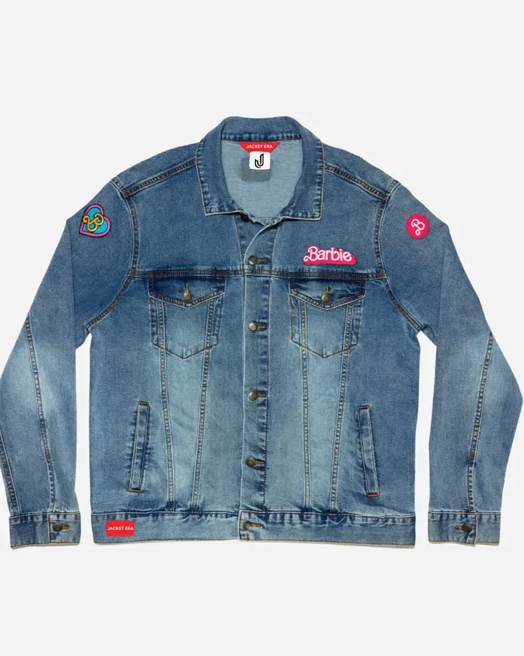Barbie Movie 2023 Blue Denim Jacket | Trendy Leather Jackets
