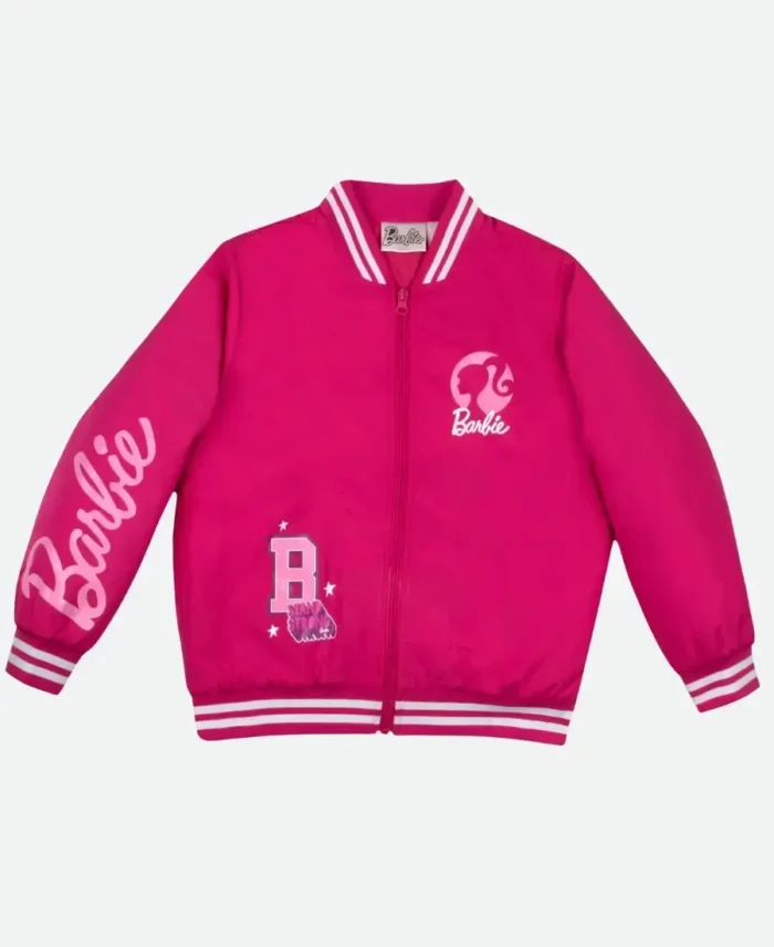 Barbie Pink Bomber Jacket | Trendy Leather Jackets