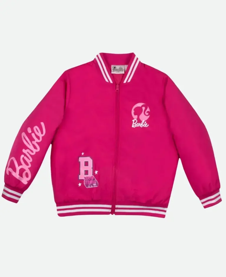 Barbie Pink Bomber Jacket | Trendy Leather Jackets