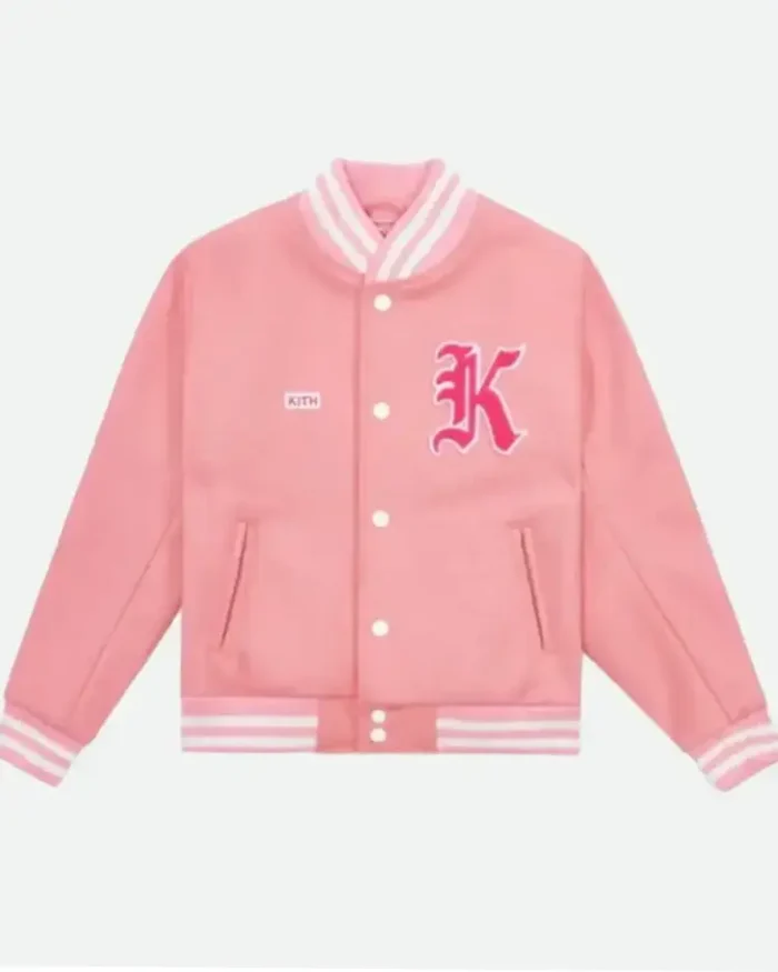Barbie Pink Varsity Jacket | Trendy Leather Jackets