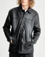 Barneys Originals Leather Reefer Jacket | Trendy Leather Jackets