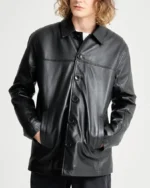 Barneys Originals Leather Reefer Jacket | Trendy Leather Jackets