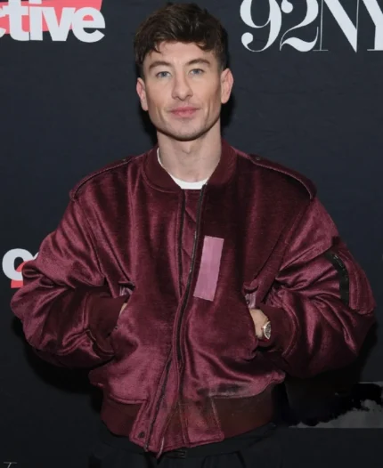 Barry Keoghan 92Y Talk Red Jacket | Trendy Leather Jackets