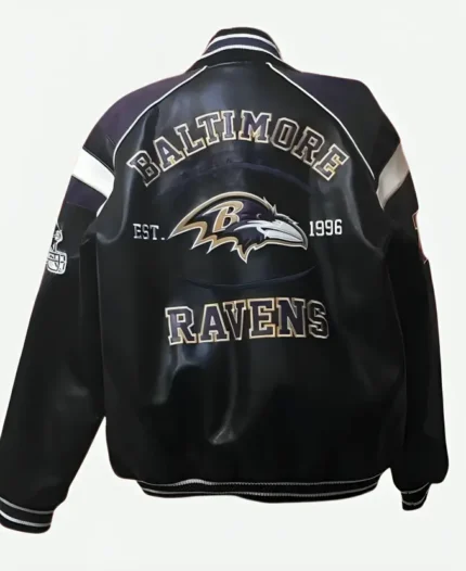 Bartolemo Baltimore Ravens NFL Leather Jacket | Trendy Leather Jackets