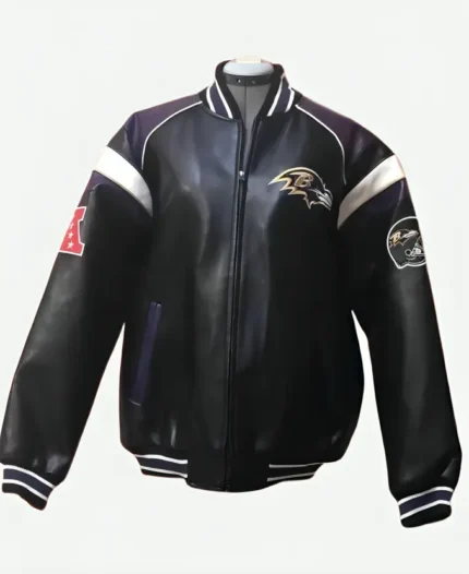 Bartolemo Baltimore Ravens NFL Leather Jacket | Trendy Leather Jackets