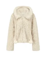 Berry Katie Rabbit Faux Fur Jacket | Trendy Leather Jackets