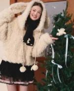 Berry Katie Rabbit Faux Fur Jacket | Trendy Leather Jackets