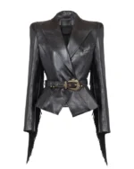 Beyonce Knowles 2024 Black Leather Jacket | Trendy Leather Jackets