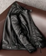 Biker Black Leather Jacket