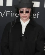 Billie Eilish Grammys Red Carpet Black Coat | Trendy Leather Jackets