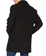 Black Single Breasted Mens Wool Coat | Trendy Leather Jackets