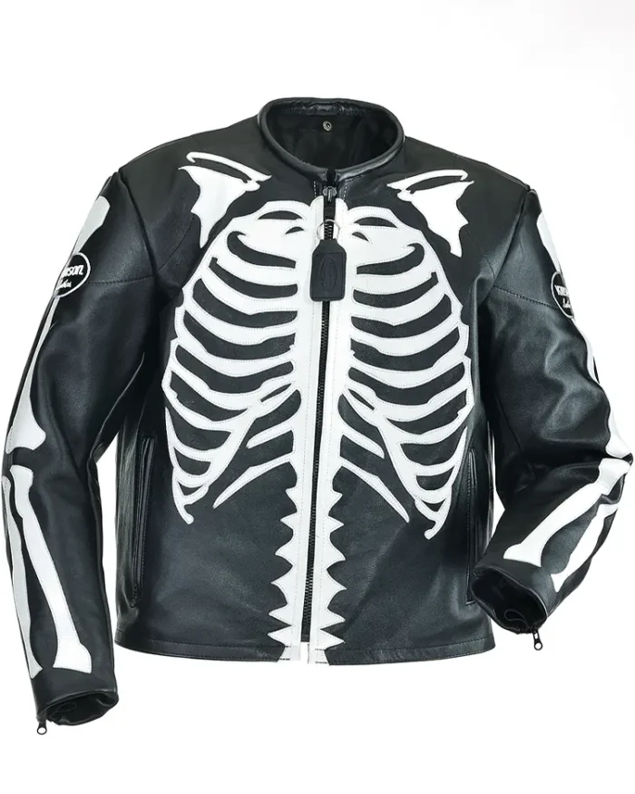 Bone Flat-Track Vanson Biker Jacket | TLJ