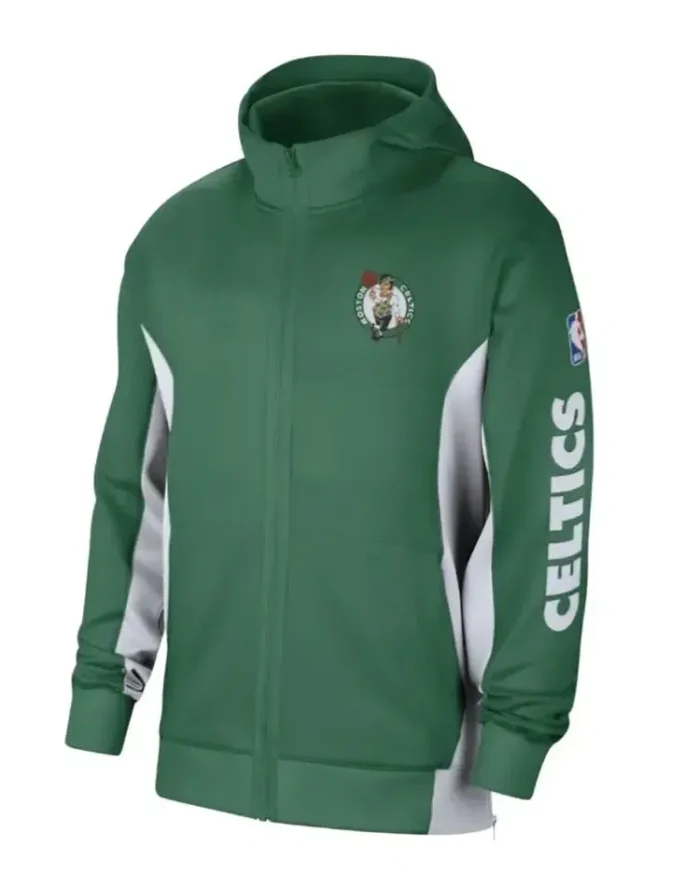 Boston Celtics Dri-FIT Showtime Hoodie | Trendy Leather Jackets