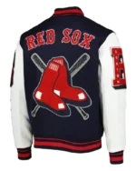 Boston Red Sox Mash Up Varsity Jacket | Trendy Leather Jackets