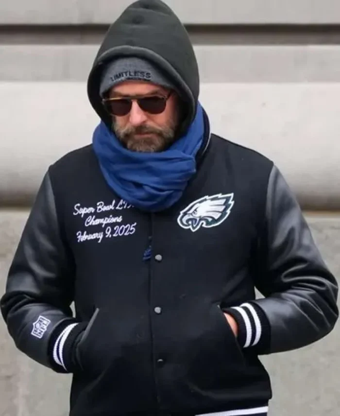 Bradley Cooper Black Eagles Varsity Jacket | Trendy Leather Jackets