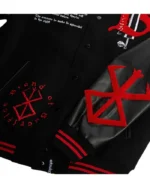 Brand Of Sacrifice Black Varsity Jacket | Trendy Leather Jackets