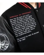 Brand Of Sacrifice Black Varsity Jacket | Trendy Leather Jackets