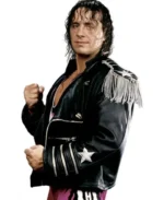 Bret Hart The Hitman Zipper Leather Jacket | Trendy Leather Jackets
