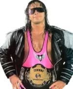 Bret Hart The Hitman Zipper Leather Jacket | Trendy Leather Jackets