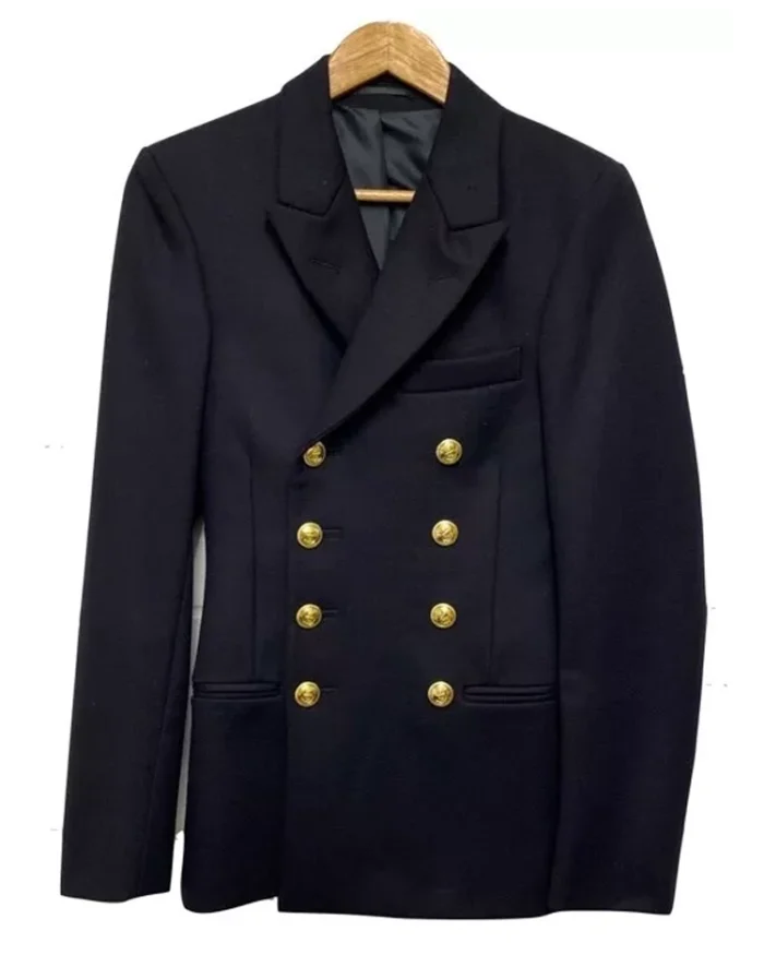 British Royal Navy Officers Reefer Dress Jacket | Trendy Leather Jackets