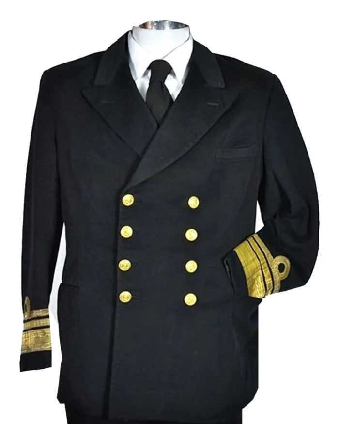 British Royal Navy Vice Admiral No.1 Reefer Jacket | Trendy Leather Jackets