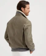 Brunello Cucinelli Nubuck Shearling Bomber Jacket | Trendy Leather Jackets