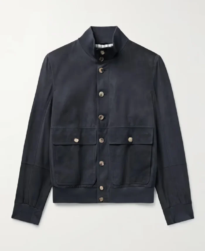 Brunello Cucinelli Suede Blouson Jacket | Trendy Leather Jackets