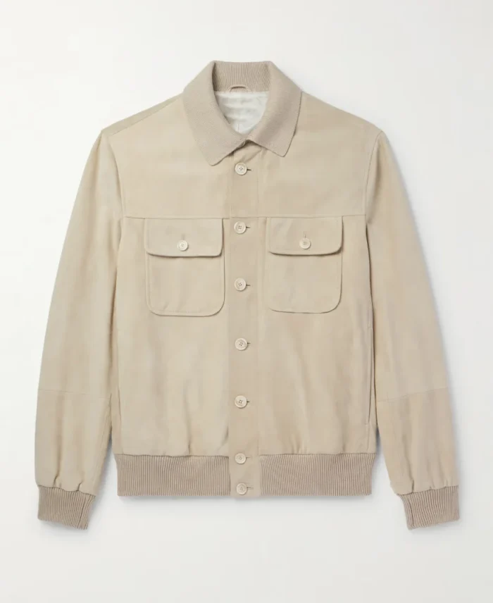 Brunello Cucinelli Suede Jacket | Trendy Leather Jackets