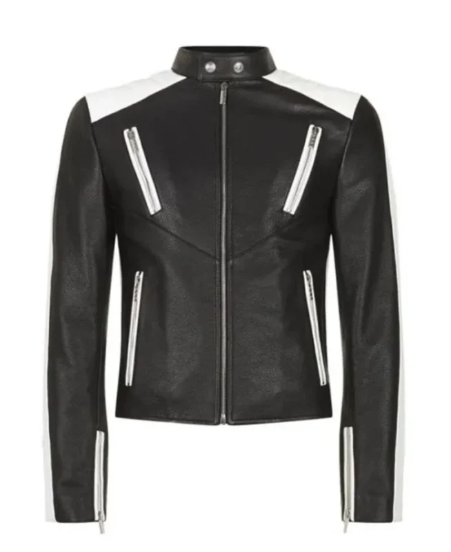 Cafe Racer Vintage Patchwork Leather Jacket | Trendy Leather Jackets
