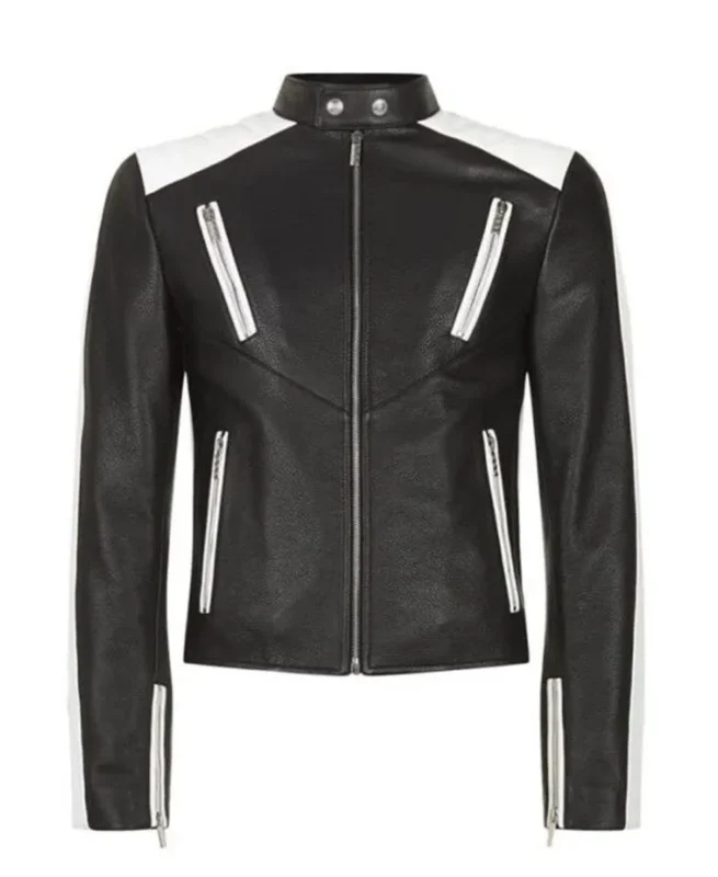 Cafe Racer Vintage Patchwork Leather Jacket | Trendy Leather Jackets