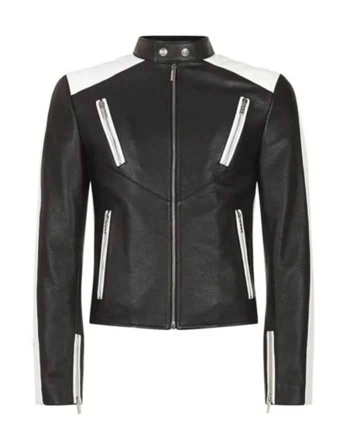 Cafe Racer Vintage Patchwork Leather Jacket | Trendy Leather Jackets