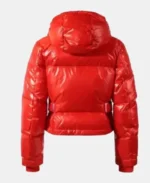 Caitlin Clark Red Puffer Jacket | Trendy Leather Jackets