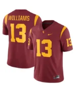Caleb Williams Cardinal USC Trojans Jersey | Trendy Leather Jackets