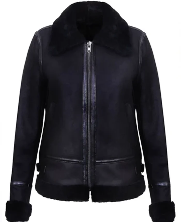 Campinas Black B3 Sheepskin Leather Jacket | Trendy Leather Jackets