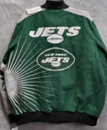 Carl Banks G-III Extreme Red Zone NY Jets Varsity Jacket | Trendy Leather Jackets