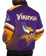 Carl Banks Minnesota Vikings G-III Sports Purple Extreme Red Zone Jacket | Trendy Leather Jackets