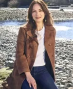Cassandra Lee Murder in a Small Town Brown Coat | Trendy Leather Jackets