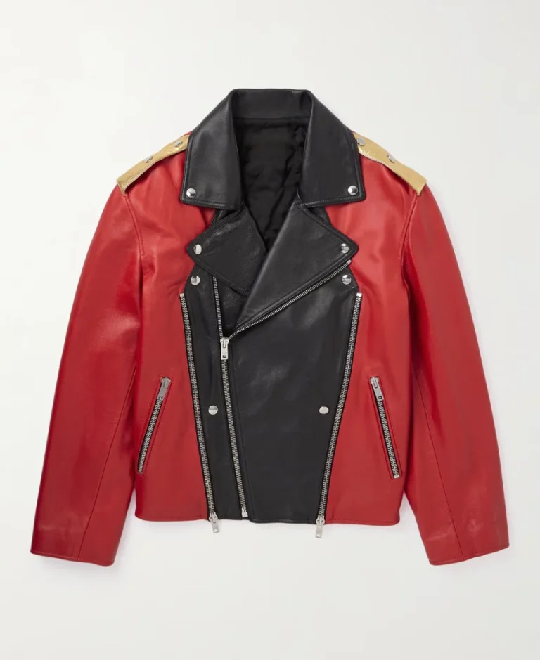 Celine Homme Biker Studded Leather Jacket | Trendy Leather Jackets