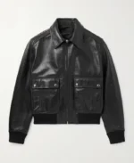 Celine Homme Blouson Black Leather Jacket | Trendy Leather Jackets