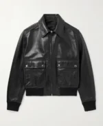 Celine Homme Blouson Black Leather Jacket | Trendy Leather Jackets