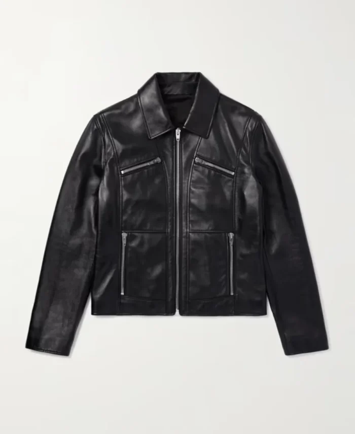 Celine Homme Cropped Leather Blouson Jacket | Trendy Leather Jackets