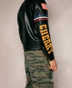 Cherry X Vanson Star Black Leather Biker Jacket | Trendy Leather Jackets