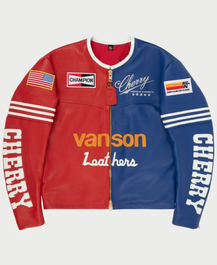 Cherry X Vanson Star USA Biker Jacket | Trendy Leather Jackets