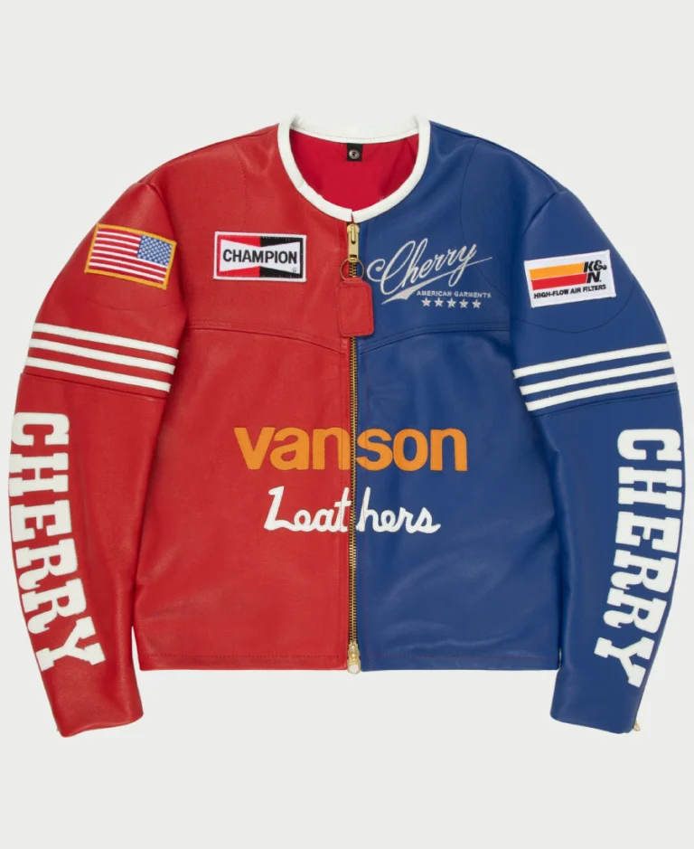 Cherry X Vanson Star USA Biker Jacket | Trendy Leather Jackets