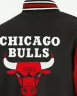 Chicago Bulls Red and Black Varsity Jacket | Trendy Leather Jackets