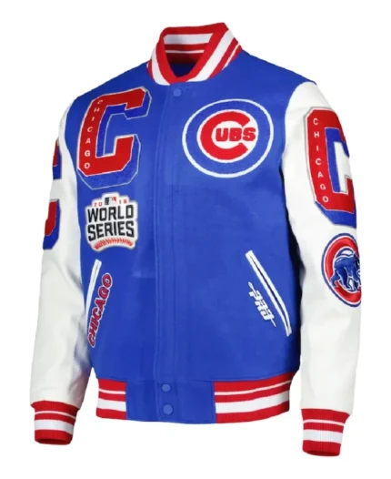 Chicago Cubs Mash Pro Standard Varsity Jacket | Trendy Leather Jackets