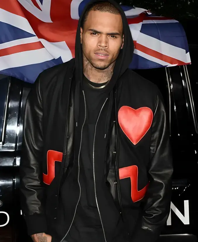 Chris Brown Valentines Bomber Jacket | Trendy Leather Jackets